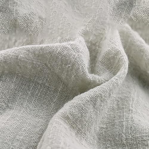 YUWEN 50 Stück Gaze Baumwolle Salbeigrün Serviette Geschirrtuch Hochzeit Party Weihnachten Tischdekoration Retro Burrs Servietten 42x42cm von YUWEN