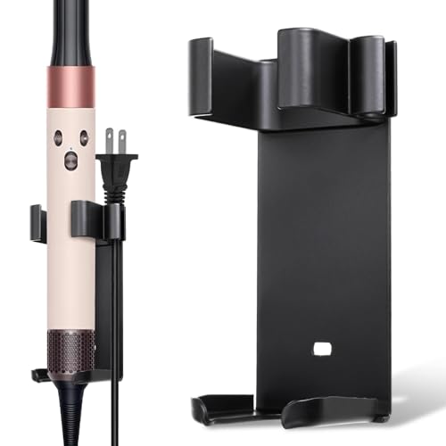 Wandhalterung für Dyson Airwrap Halterung Dyson Halterung, Dyson Zubehör Halterung Föhn Halterung Ohne Bohren, Dyson Föhn Halterung Dyson Halterung Airwrap für Verschiedene Lockige Haar Sticks von YUWJOOWEE