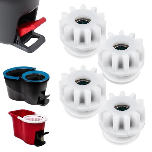 YUXIANLB 4 Teiliges Spin Mop Reparaturset mit One Way Kupplung Kettenrädern Kompatibel mit gängigen Wischmopp Modellen für Hartböden Fliesen Parkett Einfache Montage Haushalt Langlebige Ersatzteile von YUXIANLB