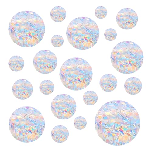 YUXIANLB 42 Stück Prisma Fensteraufkleber, Suncatcher Sticker Fenstersticker Sonnenfänger Fenster Aufkleber Vogelschutz Regenbogen Fensterfolie für Türfenster Esszimmer Schlafzimmer Glasscheiben Deko von YUXIANLB