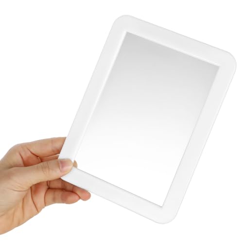 YUXIANLB Magnetischer Schließfach Spiegel 7.01 × 5.31 Zoll/17.8 × 13.5 cm Echtglas Kleine Spiegel Für Schul Schlösser Badezimmer Haushalts Kühlschrank Schließfach Zubehör Büros Schränke Heim (Weiß) von YUXIANLB