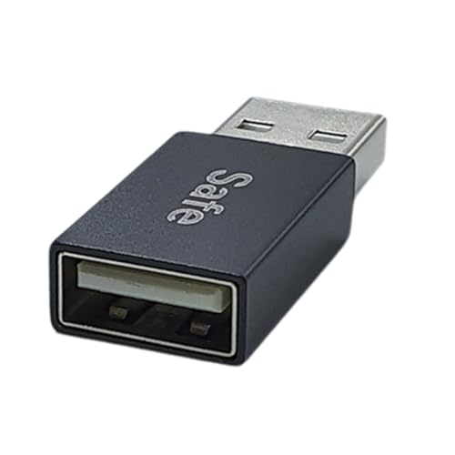 YUXITA USB-Datenblockierung, USB-Stecker auf Buchse, hohe Sicherheit, Privatsphäre, USB-Adapter für sicheres Laden von YUXITA