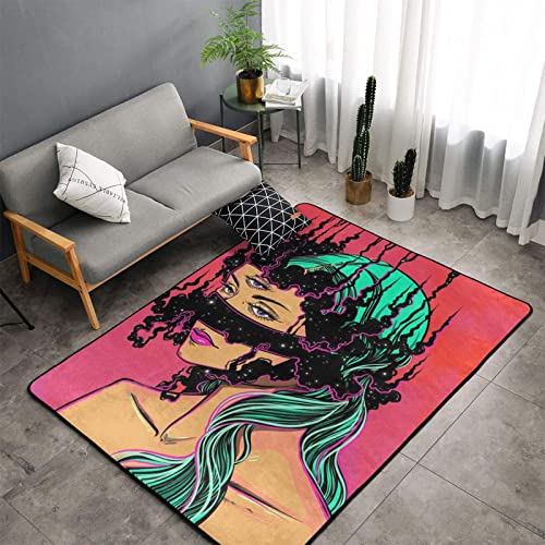YUXIXI Hip Hop Ghost Woman from Outer Space Area Teppich Polyester Weicher Teppich Anti-Rutsch Bodenmatte Teppiche für Wohnzimmer Wohnheim Schlafzimmer Wohnkultur - 152,4 x 99,9 cm YUXIXI Hip Hop Ghost Woman from Outer Space Area Teppich Polyester Weicher Teppich Anti-Rutsch Bodenmatte Teppiche für Wohnzimmer Wohnheim Schlafzimmer Wohnkultur - 152,4 x 99,9 cm von YUXIXI
