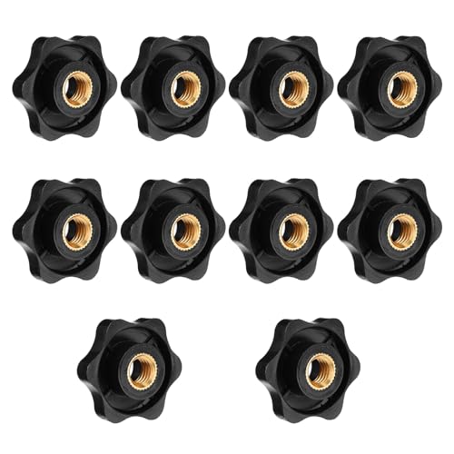 YUXMU 10 Stück M8 Sternklemmmuttern, Gewindeknöpfe, Rasenmähergriffknöpfe, Flügelsicherungsmutter-Installationswerkzeug für Maschinenvorrichtungen, Heimwerkerprojekte YUXMU 10 Stück M8 Sternklemmmuttern, Gewindeknöpfe, Rasenmähergriffknöpfe, Flügelsicherungsmutter-Installationswerkzeug für Maschinenvorrichtungen, Heimwerkerprojekte von YUXMU