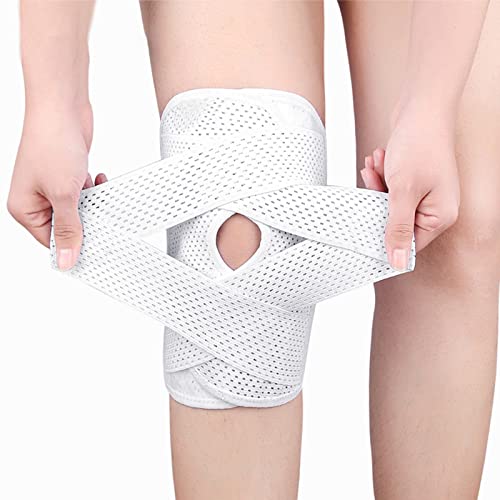 YUXUE Kniebandage mit Seitenstabilisatoren, Verstellbare Kniebandage für Meniskale Risse, Knieschmerzen, ACL, MCL, Arthritis, Verletzungen, Erholung, Unterstützung für Männer und Frauen, XL von YUXUE