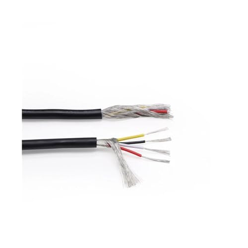 10 m 20 AWG UL2547 geschirmtes Kabel – 2, 3, 4-adriges PVC-isoliertes Audio-Lautsprecher- und Kopfhörerkabel zur Signalsteuerung, 1 Stück(GRAY,10M-20AWG (2CORES)) von YUXVBTZXD