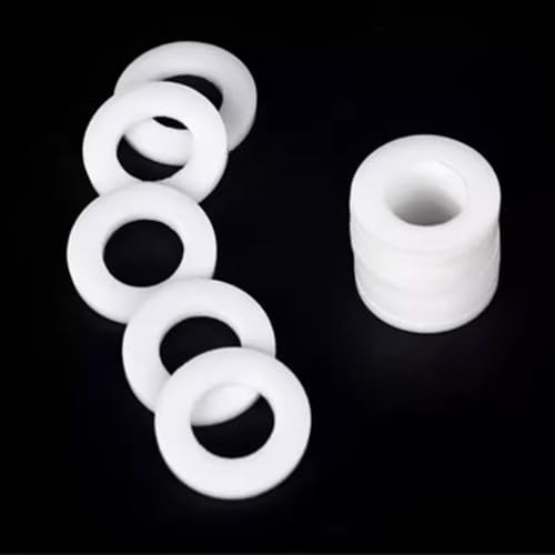 50 Stück PTFE-Unterlegscheiben, Dichtungsabstandshalter, M3-M12 for Manometer und Wasserrohrverbindung – Dichtungslösung(8x12x1mm) von YUXVBTZXD