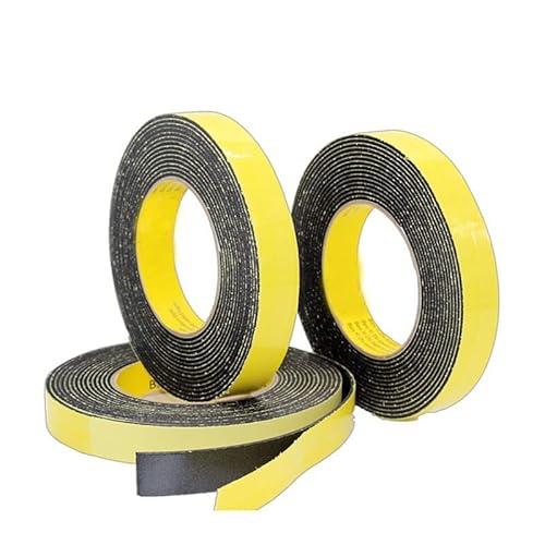 EVA-Klebeband aus schwarzem Schaumstoff mit starker Haftung – 5 m/10 m Antikollisions-Dichtungsstreifen zur Stoßdämpfung, 1 Stück(30mmX1mmX10m) von YUXVBTZXD
