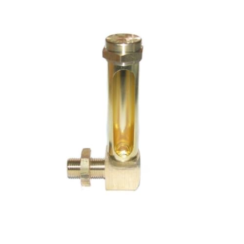 Messing-Füllstandsanzeigerohr 50–400 mm, M10-Außengewinde, L-Form, hohe Sichtbarkeit for verschiedene Anwendungen – 1 Stück(M10 x 150mm) von YUXVBTZXD