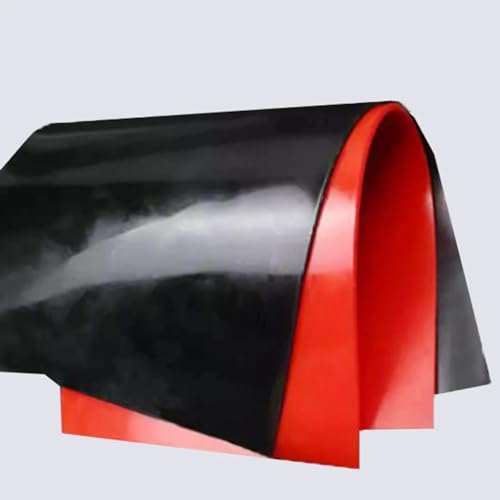 Schwarze Polyurethan-Gummiplatte - 2–10 mm dicke PU-Dämpfungskissenplatte for Ölabriebfestigkeit, 1 Stück(2mm 200x500mm) von YUXVBTZXD