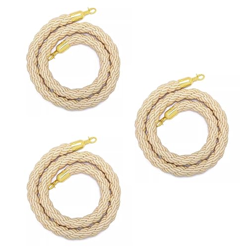 Strapazierfähiges Absperrseil aus geflochtenem Nylon zur Kontrolle von Menschenmengen – 1 Stück gedrehte Warteschlangenlinie for Veranstaltungen, Partys und öffentliche Plätze(120cm) von YUXVBTZXD