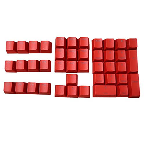 YUYAN 42 bunte PBT-Tastenkappen, OEM-Profil, DYE-SUB, Tastenkappen für MX-Switch, mechanische Tastatur, numerische Bereich und Pfeiltasten. von YUYAN