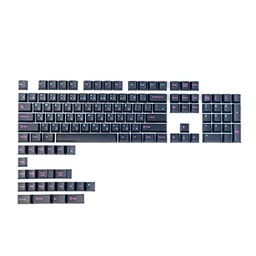 YUYAN Kreative PBT-Tastenkappen, 127 Stück, Kirsch-Profil, für GK61 64 84 Tkl87 98 104 MX Schalter von YUYAN