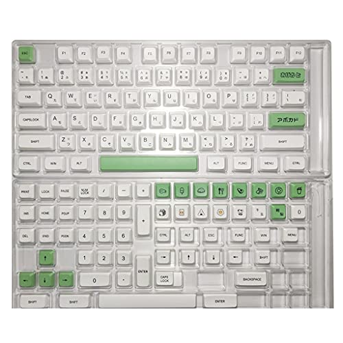 YUYAN Mechanische Tastaturkappen, XDA-Profil, 137 Tasten, Dye-Sub-Tastenkappen, kompatibel mit Cherry MX GK61 64 68 96 126 ISO-Tasten. von YUYAN