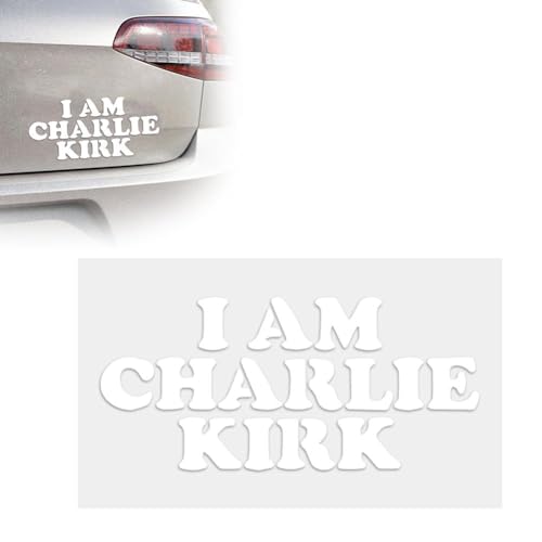 I AM Charlie Kirk – 14 x 6,4 cm lustiger, gestanzter Vinyl-Aufkleber für Autos, LKWs, Fenster, Boote, Werkzeugkästen, Laptops usw I AM Charlie Kirk – 14 x 6,4 cm lustiger, gestanzter Vinyl-Aufkleber für Autos, LKWs, Fenster, Boote, Werkzeugkästen, Laptops usw von YUYQAQ