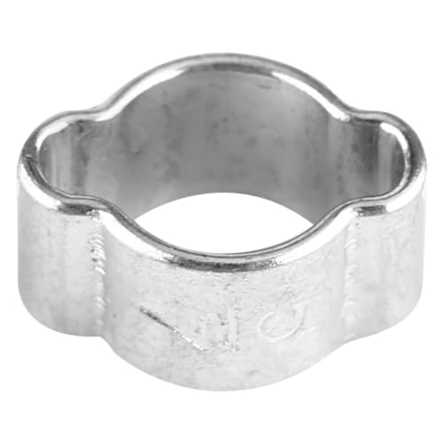 10 Stück Edelstahl-Doppelohr-Schlauchklemmen 13–15 Mm, O-Clips-Befestigungselemente für Kraftstoffleitungen (5-7MM) von YUYTE