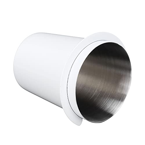 YUYTE Edelstahl-Kaffeedosierbecher, Kaffee-Siebträger-Dosierbecher, Dosierbecher, Präzise Gefertigt für 58-mm-Griffe, für 58-mm-Espressomaschine (58mm weiß) von YUYTE