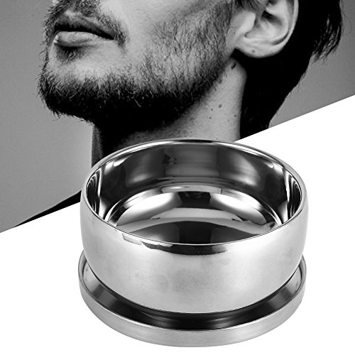 YUYTE Rasierschale, Rasierschale Aus Edelstahl, Schüssel Für Rasierseife Mit Deckel Für Rasierpinsel Edelstahl Shave Tasse Herren Rasierschale 11 Cm Durchmesser 5.5 Cm Höhe, vatertag geschenke von YUYTE