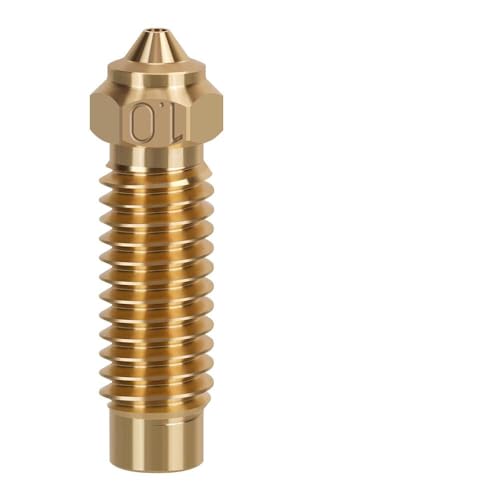 Düsen in verschiedenen Größen für ELEGOO Neptune 4 Plus/4Max 3D-Drucker, Messing-Hotend-Düsen 0,2/0,4/0,6/0,8/1,0 mm, M6-Gewinde, hochtemperaturspitz, verschleißfestes Düsenreinigungsset (1,0 mm) von YUYUEMI