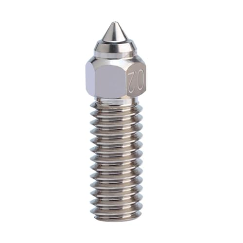 K1 Düse mit hoher Härte, hoher Durchfluss, hochtemperaturbeständig, Chrom-Zirkonium-Kupferdüse, schnelle Wärmeleitfähigkeit, verschleißfeste Düse für Creality K1/K1 Max/CR-M4 3D-Drucker (0,2 mm) K1 Düse mit hoher Härte, hoher Durchfluss, hochtemperaturbeständig, Chrom-Zirkonium-Kupferdüse, schnelle Wärmeleitfähigkeit, verschleißfeste Düse für Creality K1/K1 Max/CR-M4 3D-Drucker (0,2 mm) von YUYUEMI