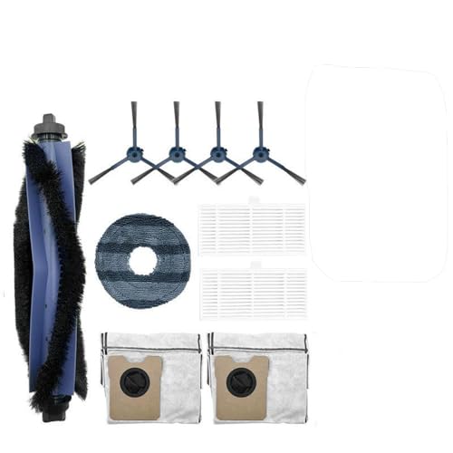 YUYUEMI 10-teiliges Kehrroboter-Set für Eufy Omni C20 Staubsauger-Set mit 1 Hauptbürste, 4 Seitenbürsten, 2 Filter, 2 Staubbeutel, 1 Lappen von YUYUEMI
