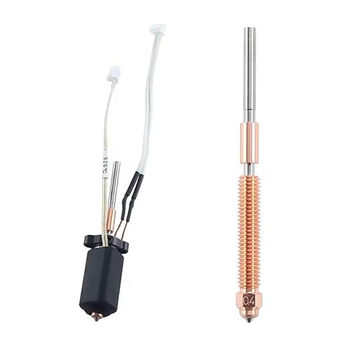 YUYUEMI Hi Combo Hotend for Creality Hi/Hi Combo Keramik-Heizblock-Set mit 0,2/0,4/0,8 mm gehärteter Stahldüse, schnelles Aufheizen, Hi-Upgrade-Hotend (1 x Hot-End-Kit + 1 x 0,4 mm Düse) von YUYUEMI