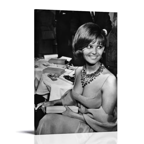 YUYUMEGDE Claudia Cardinale Poster Dekorative Malerei Leinwand Wandkunst Wohnzimmer Poster Schlafzimmer Malerei,Wandkunst Bilddruck Moderne Familienzimmer Dekor 12x18inch(30x45cm) von YUYUMEGDE