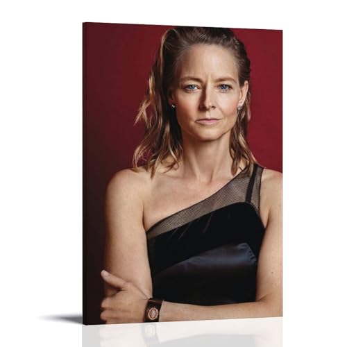 YUYUMEGDE Jodie Foster Poster Dekorative Malerei Leinwand Wandkunst Wohnzimmer Poster Schlafzimmer Malerei,Wandkunst Bilddruck Moderne Familienzimmer Dekor 12x18inch(30x45cm) von YUYUMEGDE