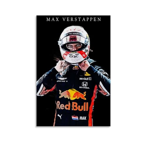 YUYUMEGDE Max Verstappen Poster Dekorative Malerei Leinwand Wandkunst Wohnzimmer Poster Schlafzimmer Malerei,Wandkunst Bilddruck Moderne Familienzimmer Dekor 24x36inch(60x90cm) von YUYUMEGDE