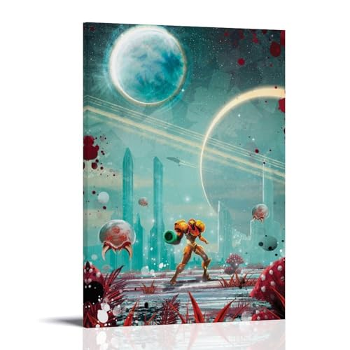 YUYUMEGDE Metroid Kunstposter, dekoratives Gemälde, Leinwand, Wandposter und Kunstbild, Druck, moderne Familienschlafzimmer-Dekoration, Poster, 40 x 60 cm YUYUMEGDE Metroid Kunstposter, dekoratives Gemälde, Leinwand, Wandposter und Kunstbild, Druck, moderne Familienschlafzimmer-Dekoration, Poster, 40 x 60 cm von YUYUMEGDE