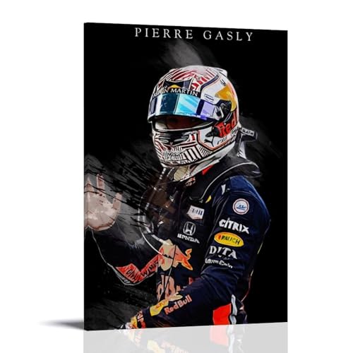 YUYUMEGDE Pierre Gasly Poster Dekorative Malerei Leinwand Wandkunst Wohnzimmer Poster Schlafzimmer Malerei,Wandkunst Bilddruck Moderne Familienzimmer Dekor 08x12inch(20x30cm) von YUYUMEGDE