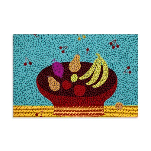 YUYUMEGDE Yayoi_kusama_fruits Poster Dekorative Malerei Leinwand Wandkunst Wohnzimmer Poster Schlafzimmer Malerei,Wandkunst Bilddruck Moderne Familienzimmer Dekor 08x12inch(20x30cm) von YUYUMEGDE