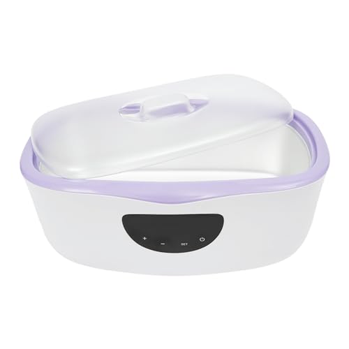 Paraffinbadgerät Für Hände und Füße, 4000ml Elektrisches Paraffinwachsgerät mit Temperaturkontrolle (45-75°C) & LED-Display, Paraffinbad Maschine für Zuhause und Salon (Lila) von YUYUZI