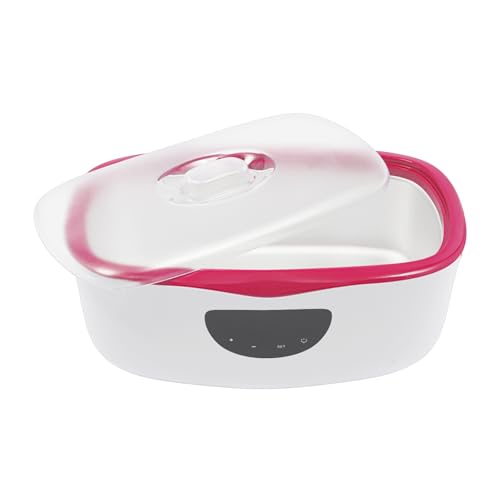 Paraffinbadgerät Für Hände und Füße, 4000ml Elektrisches Paraffinwachsgerät mit Temperaturkontrolle (45-75°C) & LED-Display, Paraffinbad Maschine für Zuhause und Salon (Rot) von YUYUZI