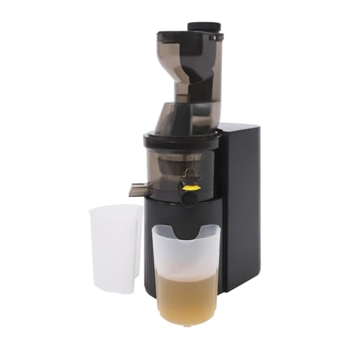 uicer for Fruit and Vegetables in Stainless Steel, Extractor Max Power 800 W, Anti-Drip Function and Overheating Protection (Schwarz) von YUYUZI