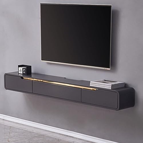 TV Lowboard Hängend - Wandmontage TV-Schrank - TV Schrank Hängend, 120 Cm Moderner TV-Ständer, TV-Lowboard, Schwebender TV-Ständer, Wandmontiertes Entertainment-Center, Medienkonsole, TV-Board ( Color von YUZDNM