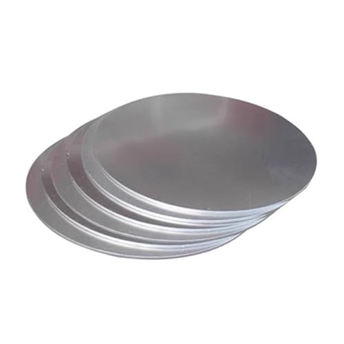 Aluminiumblech, Aluminiumscheibe, 5052, runde Aluminiumblechplatte, Stanzrohlinge for Heimwerkerarbeiten und Formen, Durchmesser 100 x 1 mm(Diameter 50 * 1mm(5 pcs)) von YUZGUHEY