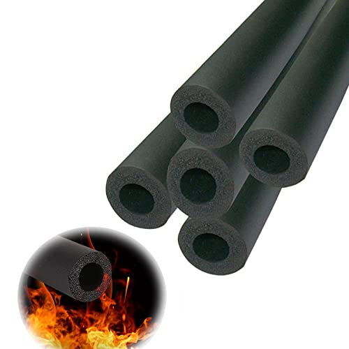 Rohrisolierungsschaum, Rohrisolierung, geschlossenzelle, Schaumschlauch Frostschutzmittel, Klimagerät Wärmedämmrohr für Außenrohre 5,9ft Länge schwarz(25mmx9mmx1.8m) von YUZGUHEY