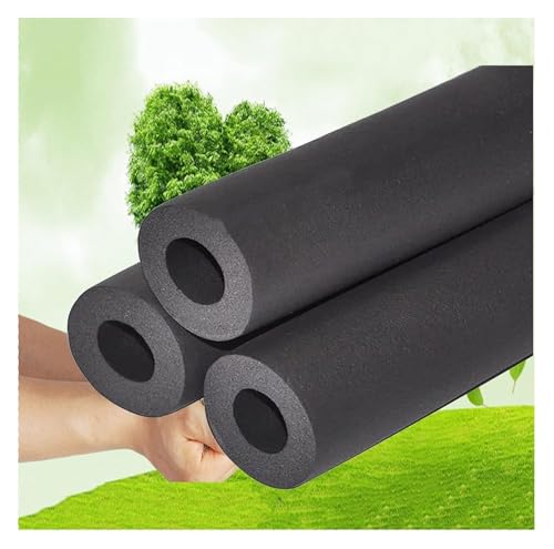 Rohrisolierungsschaum, hochdichter Gummi, für den Außenbereich, Frostschutz-Wasserrohrhülse, Klimaanlage, Hitzeschwarz (89 mm x 30 mm x 1,9 m) von YUZGUHEY