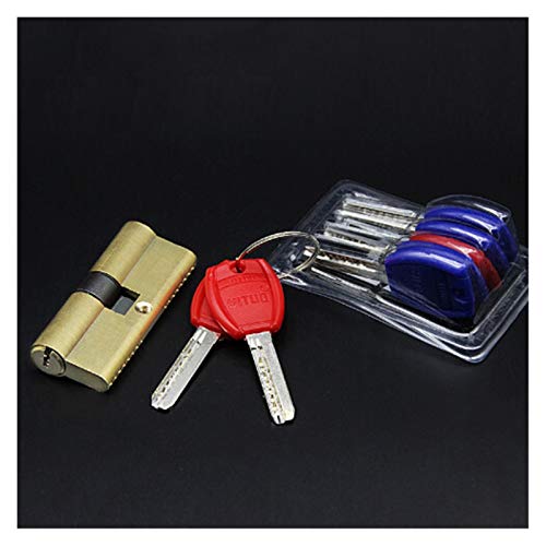 Schiebetürschloss, 65–105 mm Türzylinder-Hardware, versetzter AB-Schlüssel, Diebstahlsicherung, Messing-Türschloss, erweitertes Kern-Türzylinderschloss(80(32.5 47.5)) von YUZGUHEY