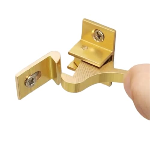 Schiebetürschloss, Türverschluss, 10 Stück, Vogelförmige Schnalle, Tür-/Fensterhaken, Tor, Messing, Kupfer, Federriegel, Schrank, Ellenbogenschnalle, geräuscharm, Heim-Hardware von YUZGUHEY