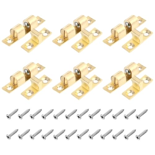 Schiebetürschloss, Türverschluss, 18 Stück, Kupferriegel, Kugelspannrolle, Federschloss, Küchenschrank-Hardware, einfache Installation, einstellbare Spannung Schiebetürschloss, Türverschluss, 18 Stück, Kupferriegel, Kugelspannrolle, Federschloss, Küchenschrank-Hardware, einfache Installation, einstellbare Spannung von YUZGUHEY