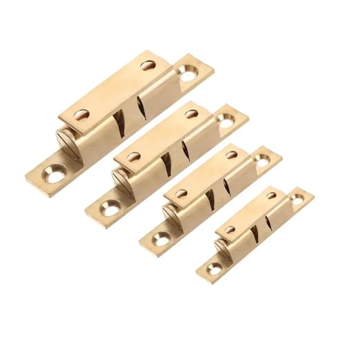 Schiebetürschloss, Türverschluss, 50 Stück, Schalterschließer, Schrauben, Messing, Schranktürschloss, Schnalle, Dämpfer, Puffer, Kleiderschrankstopper(50mm) von YUZGUHEY