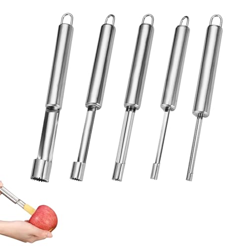5 PCS Edelstahl Apfelausstecher Apple Entkerner Küchenhelfer Apfelschneider Apple Corer Kernausstecher Kerngehäuse Tool Apfelentkerner-Entferner Kirschentkerner-Werkzeug Edelstahl Apfelausstecher 5 PCS Edelstahl Apfelausstecher Apple Entkerner Küchenhelfer Apfelschneider Apple Corer Kernausstecher Kerngehäuse Tool Apfelentkerner-Entferner Kirschentkerner-Werkzeug Edelstahl Apfelausstecher von YUZHEDM