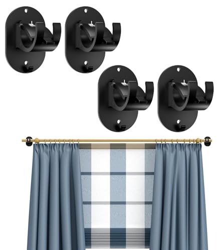 Gardinenstange Ohne Bohren 4 Stücke Gardinenstangenhalter Ohne Bohren Schwarz Gardinenstange Kleben Curtain Rod Klebehaken Verstellbare Gardinenstangenhalter für Badezimmer Hotel Küche Gardinenstange Ohne Bohren 4 Stücke Gardinenstangenhalter Ohne Bohren Schwarz Gardinenstange Kleben Curtain Rod Klebehaken Verstellbare Gardinenstangenhalter für Badezimmer Hotel Küche von YUZHEDM