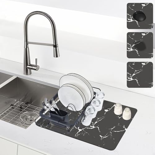 YUZHEDM 40cm x 50cm Unterlage für Kaffeemaschine Kaffeemaschinenmatte Geeignet für Geschirrspül und Trockenmatten Kaffeemaschinen Trockenmatten Hundenapfmatten Katzennapfmatten von YUZHEDM