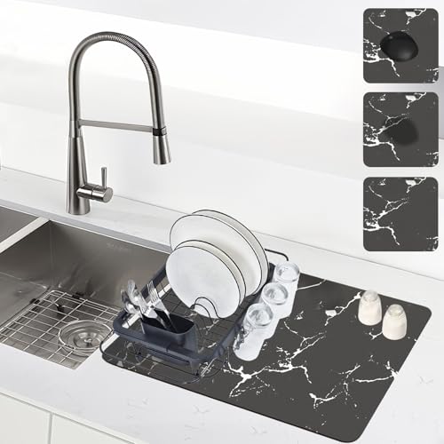 YUZHEDM 50cm x 60cm Unterlage für Facile à Nettoyer Kaffeemaschine Kaffeemaschinenmatte Geeignet für Geschirrspül und Trockenmatten Kaffeemaschinen Trockenmatten Hundenapfmatten Katzennapfmatten von YUZHEDM