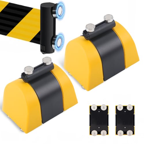 YUZINO 2Pcs 2-in-1 Absperrband Ausziehbar 5 Meter Mit Magneten, Absperrband Gelb Schwarz Wandmontiert Absperrung Ausziehbar Icherheitsabsperrung FüR Warteschlangen YUZINO 2Pcs 2-in-1 Absperrband Ausziehbar 5 Meter Mit Magneten, Absperrband Gelb Schwarz Wandmontiert Absperrung Ausziehbar Icherheitsabsperrung FüR Warteschlangen von YUZINO