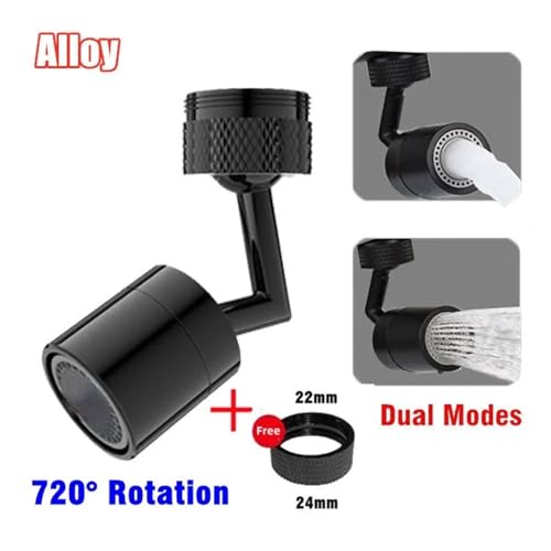 1080 ° Universal Rotation Wasserhahn Extender Sprayer Kopf Küche Roboter Arm Verlängerung Wasserhähne Mixer Belüfter Bubbler Düse(720 Degree) von YVAAASIYC