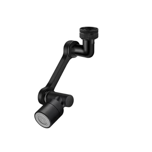 360 ° schwenkbarer Wasserfall-Wasserhahn-Verlängerungsadapter-Sprüher 3 Modi Multifunktionaler Wasserfall-Drucksprudler for die Küchenspüle(2 Mode black) von YVAAASIYC